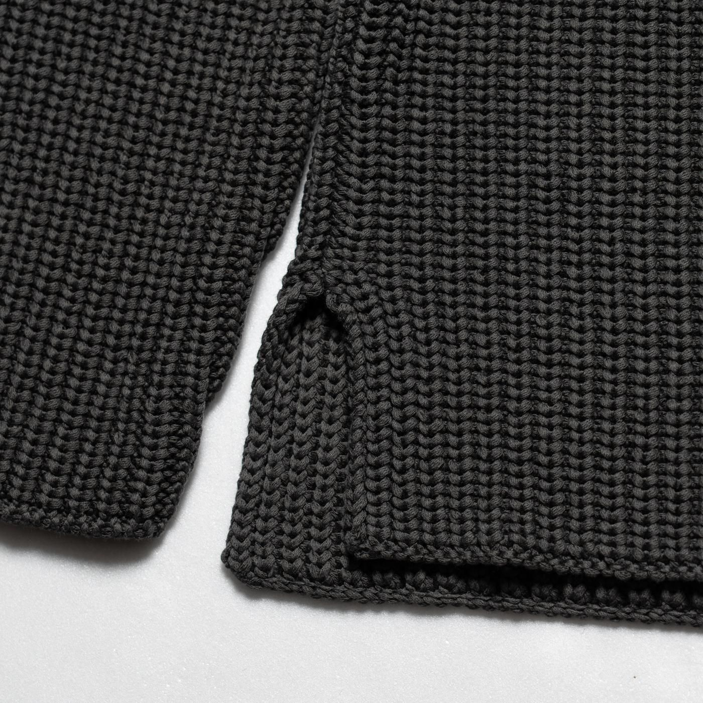 CASEY CASEY * 25HK028 PANNOCCHIA SWEATER CREPE COT * Storm