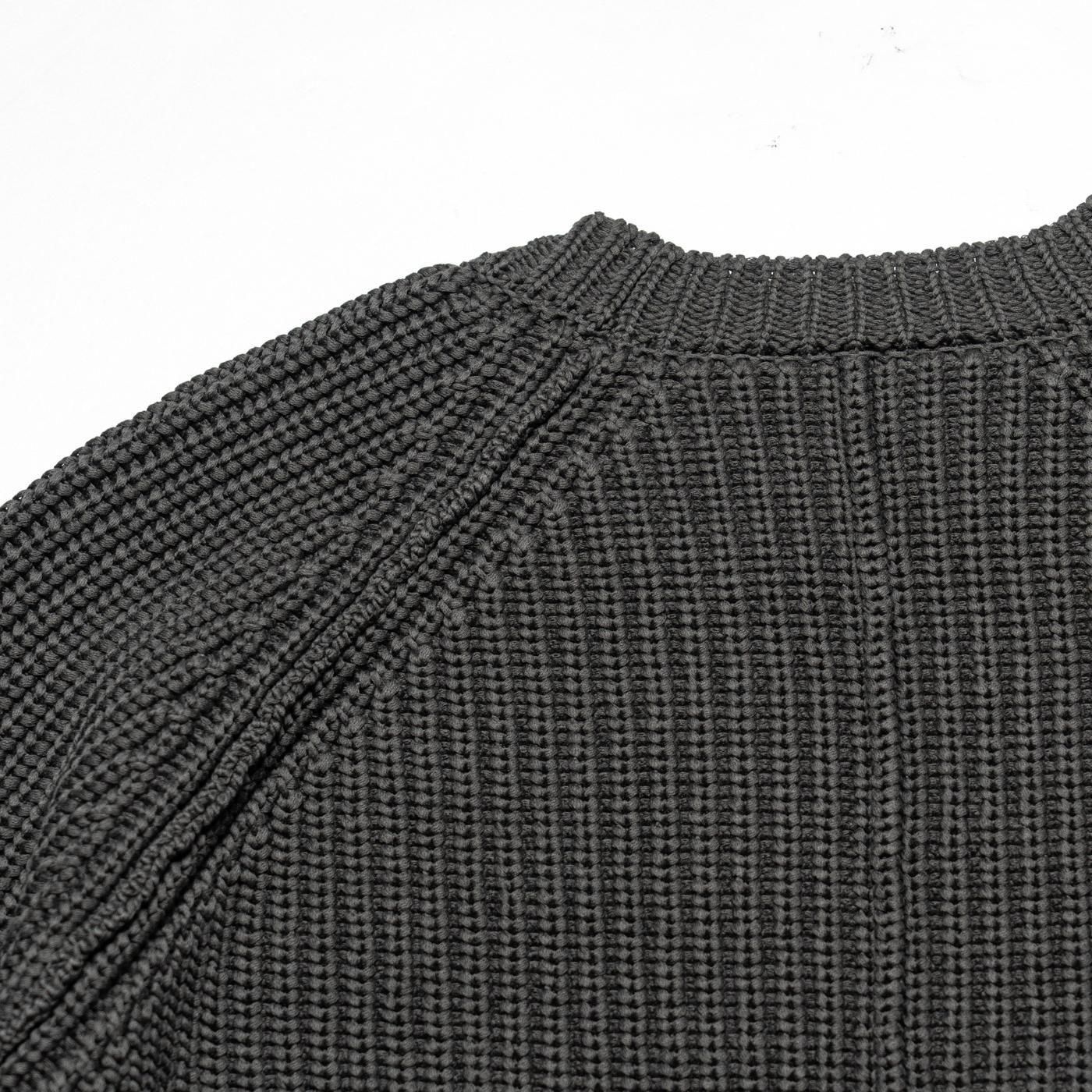 CASEY CASEY * 25HK028 PANNOCCHIA SWEATER CREPE COT * Storm