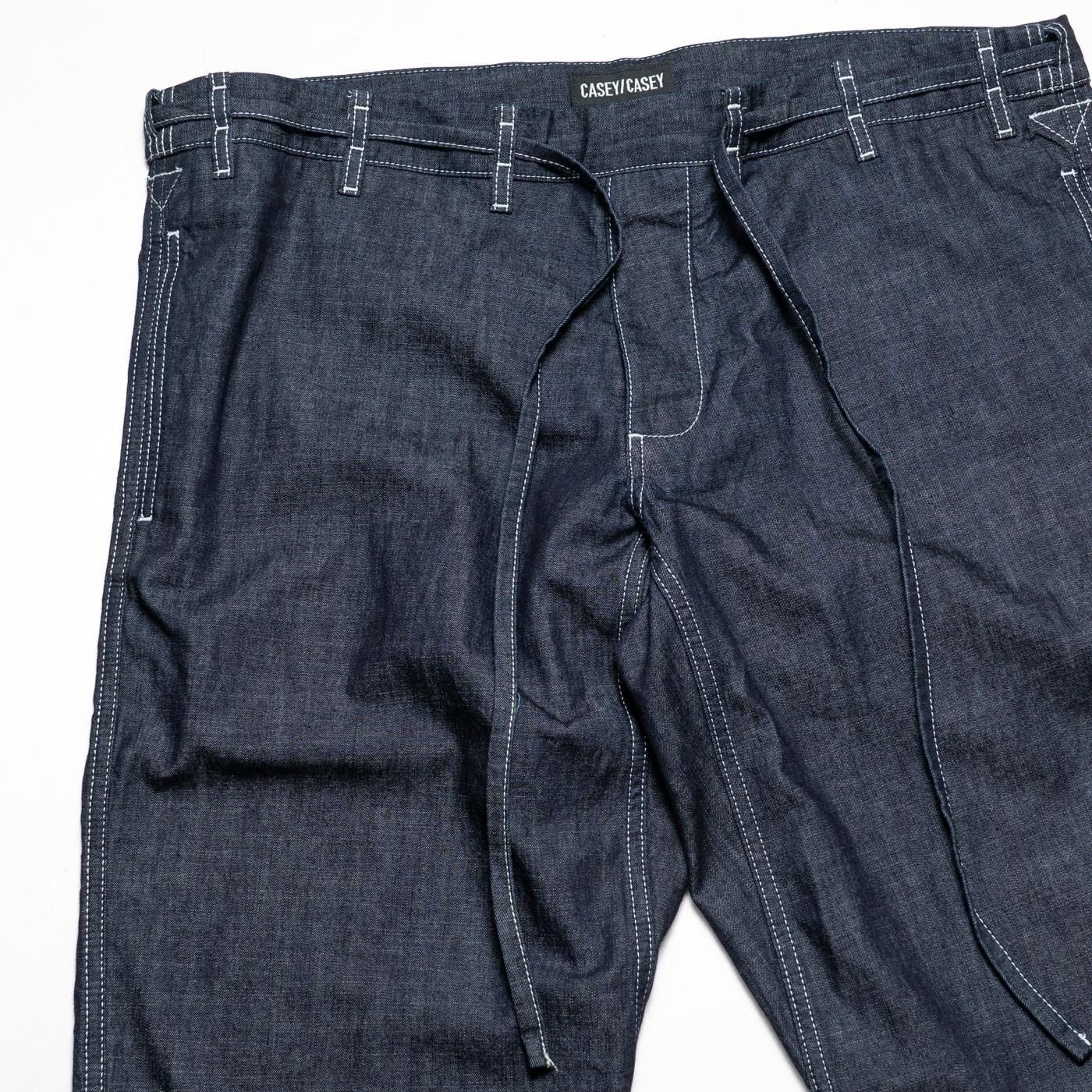 CASEY CASEY * 25HP293 TIE ME UP PANT DENIM L(2Ÿ)