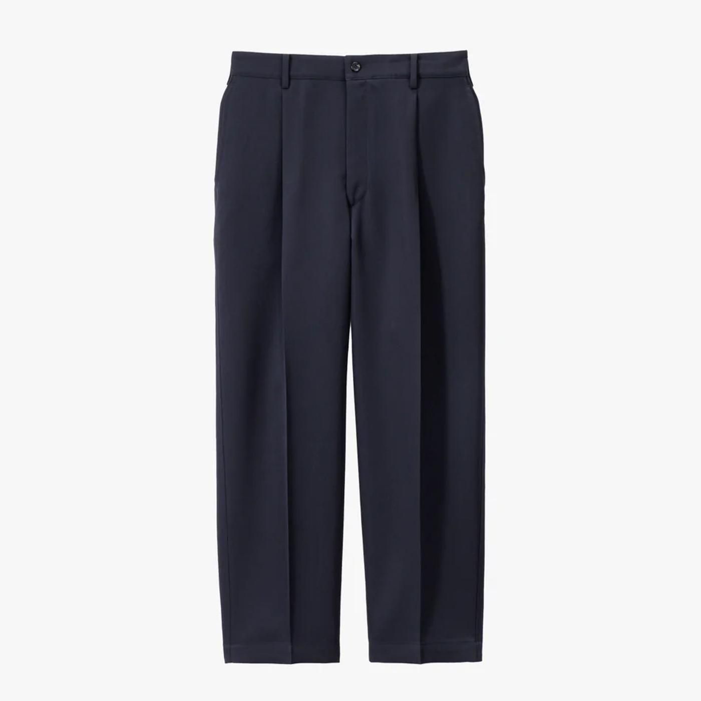 Graphpaper * GM253-40177B Scale Off Wool Wide Tapered Slacks(2Ÿ)