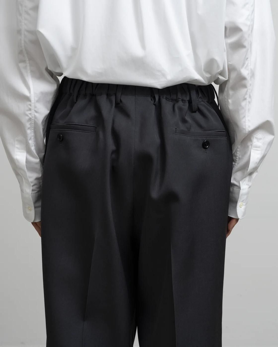 Graphpaper * GM253-40177B Scale Off Wool Wide Tapered Slacks(2Ÿ)