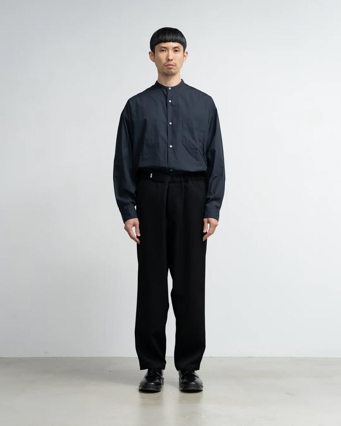 Graphpaper * GM253-40175B Scale Off Wool Wide Tapered Chef Pants(2Ÿ)
