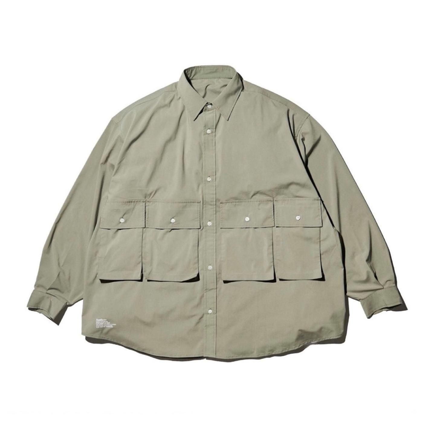 FreshService * MICRO TYPEWRITER FLAP POCKET L/S SHIRT(3Ÿ)