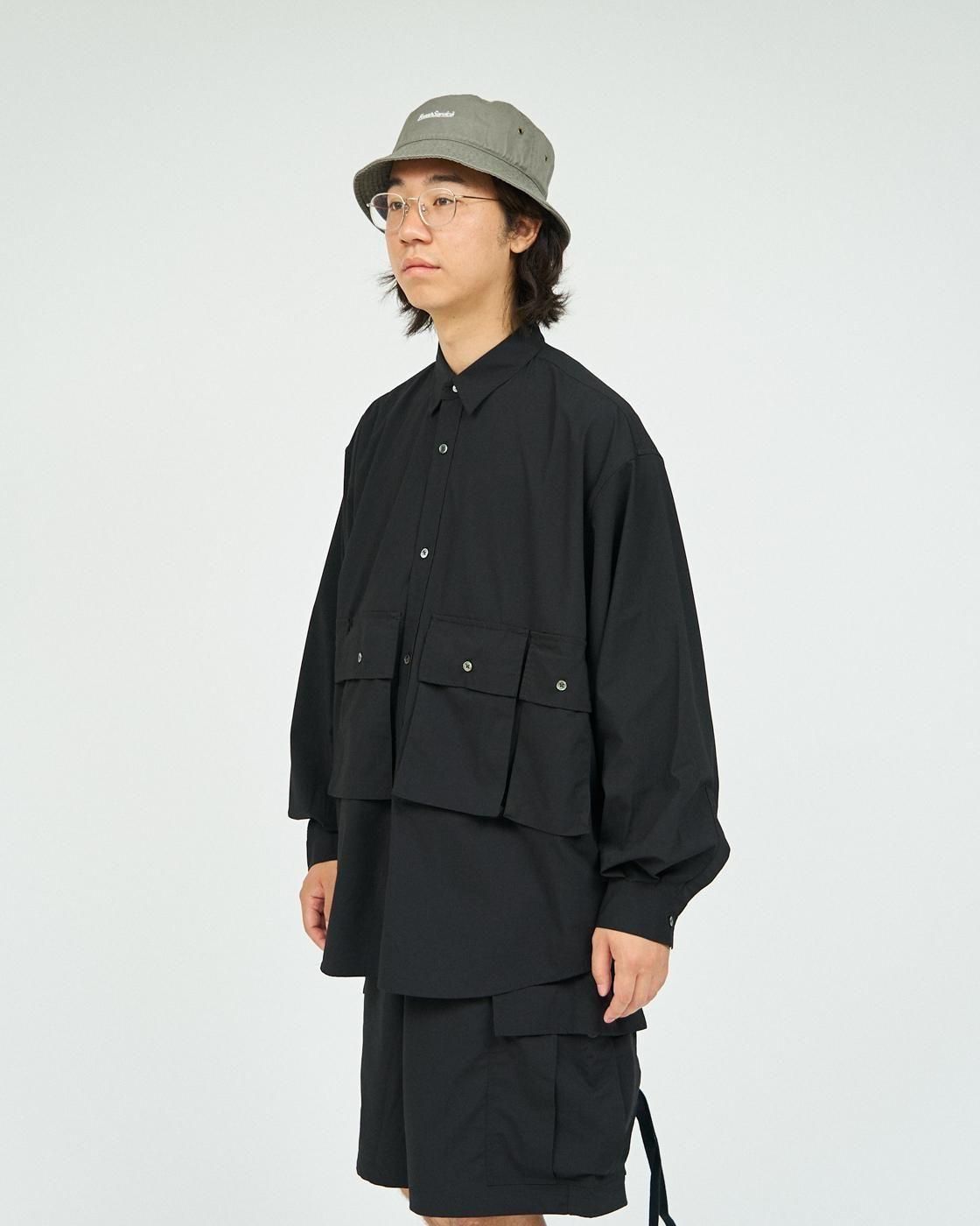 FreshService * MICRO TYPEWRITER FLAP POCKET L/S SHIRT(3Ÿ)
