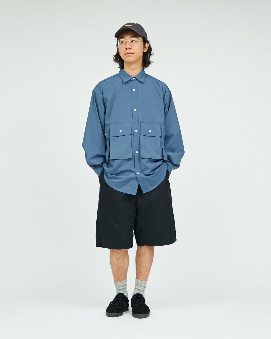 FreshService * MICRO TYPEWRITER FLAP POCKET L/S SHIRT(3Ÿ)