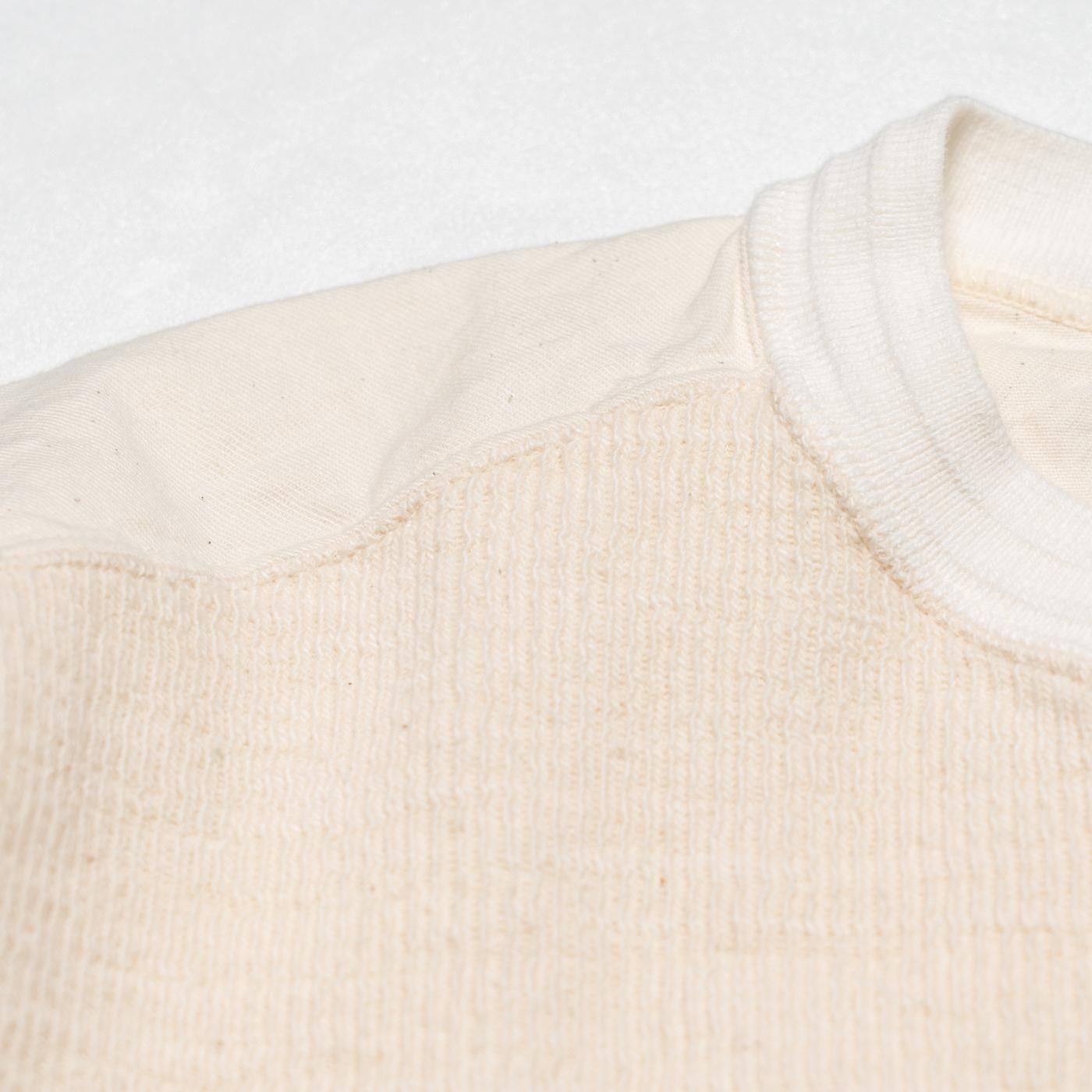 HOPPER'S BRUNCH * Henry Neck Long Sleeve Tee * Natural