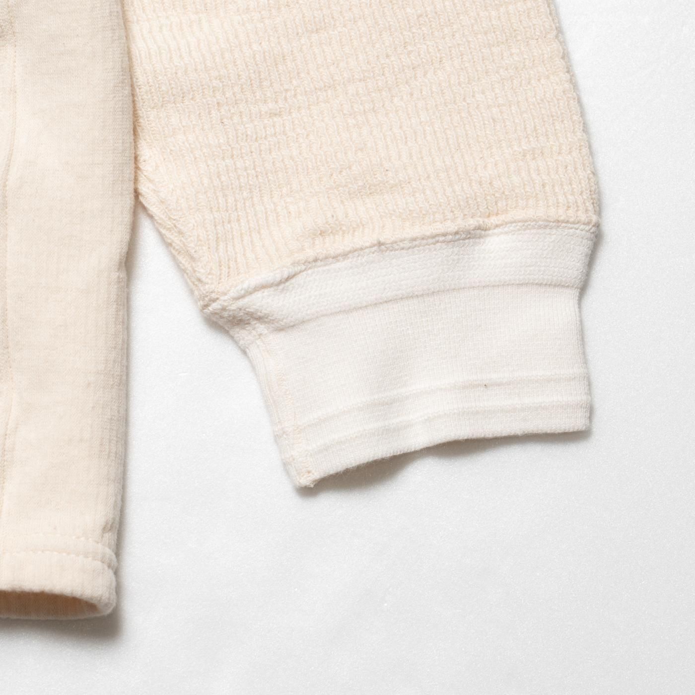 HOPPER'S BRUNCH * Henry Neck Long Sleeve Tee * Natural