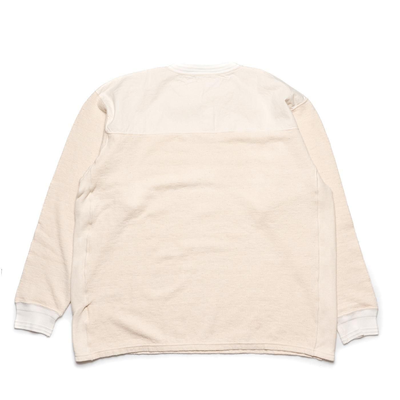 HOPPER'S BRUNCH * Henry Neck Long Sleeve Tee * Natural