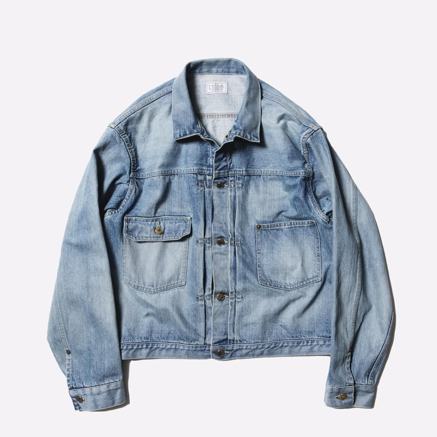 Unlikely * U25F-18-0010 Unlikely Time Travel Trucker Jacket 1977Wash * Vintage Indigo 
