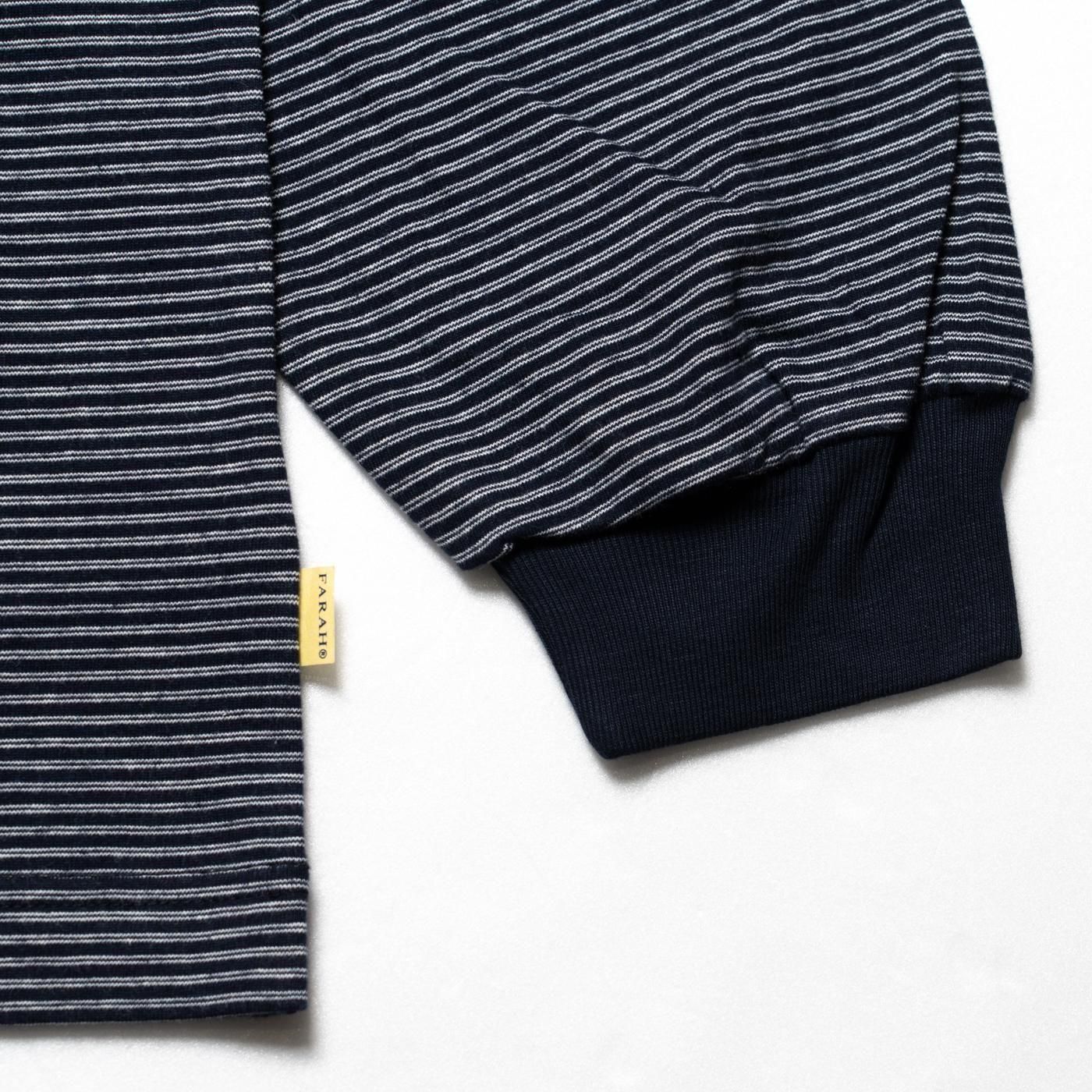 FARAH * FR0502-M3005 Micro Striped Crewneck L/S Tee(2Ÿ)