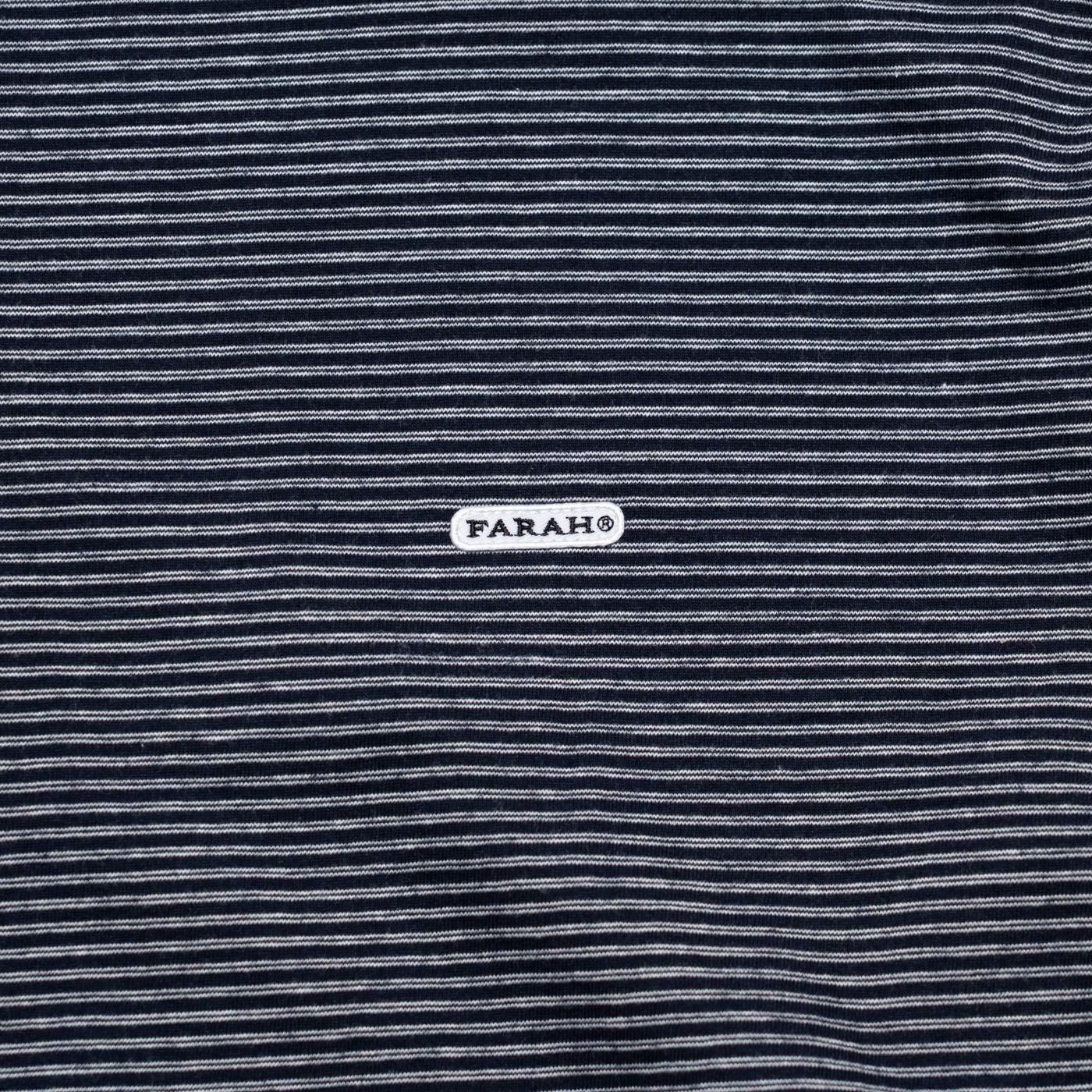 FARAH * FR0502-M3005 Micro Striped Crewneck L/S Tee(2Ÿ)