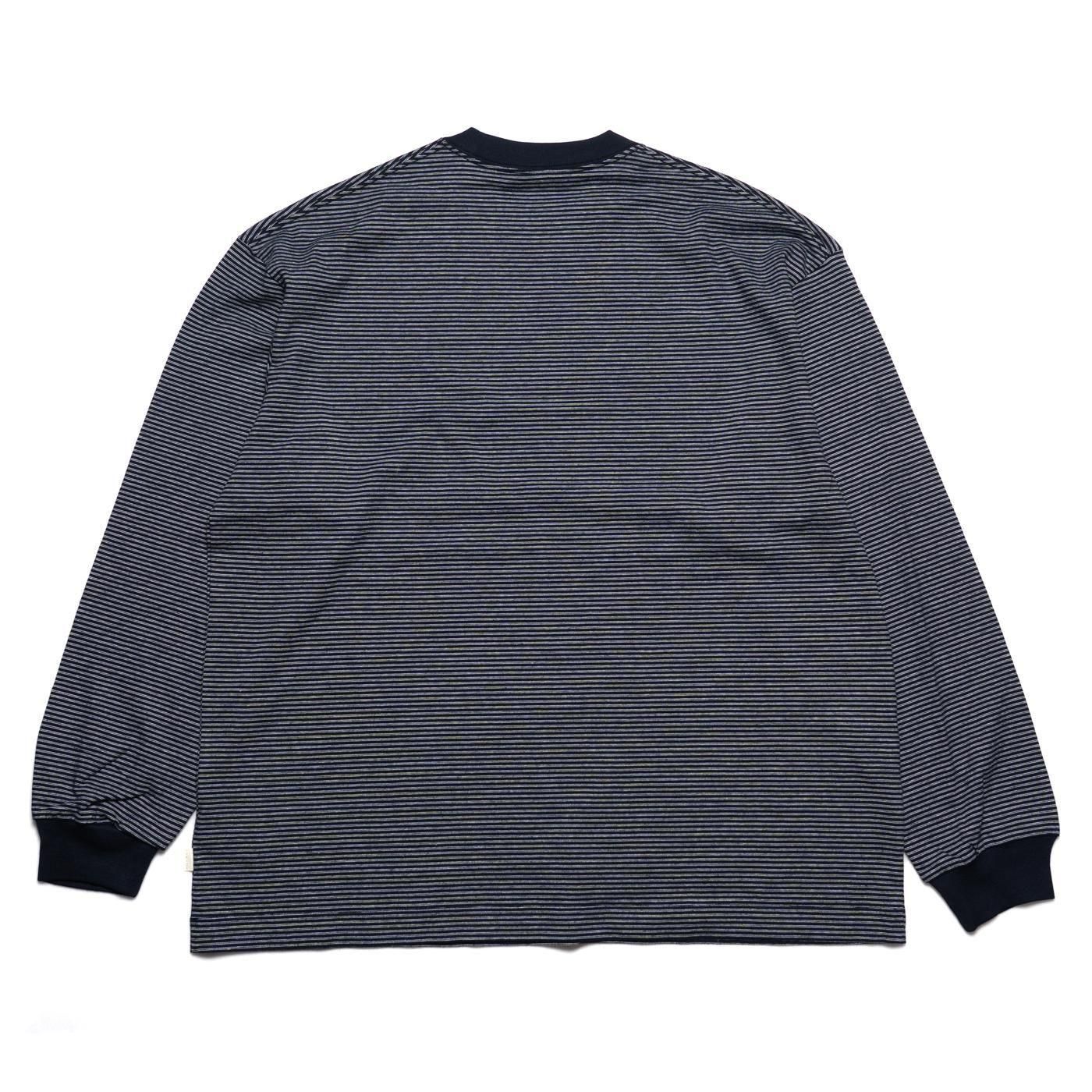 FARAH * FR0502-M3005 Micro Striped Crewneck L/S Tee(2Ÿ)