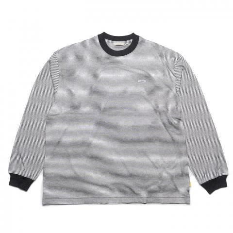 FARAH * FR0502-M3005 Micro Striped Crewneck L/S Tee(2Ÿ)