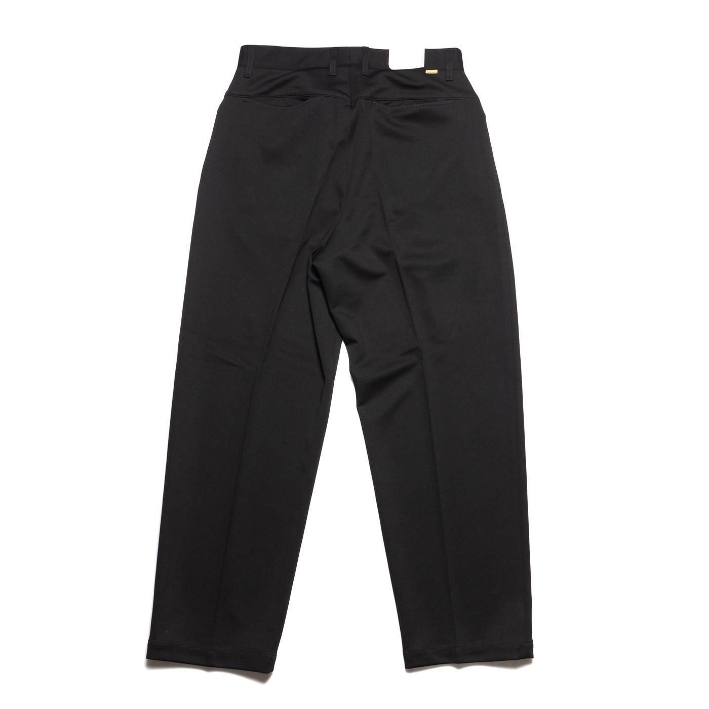 FARAH * FR0502-M4027  Two Tuck Wide Tapered Pants Twill Jersey * Black