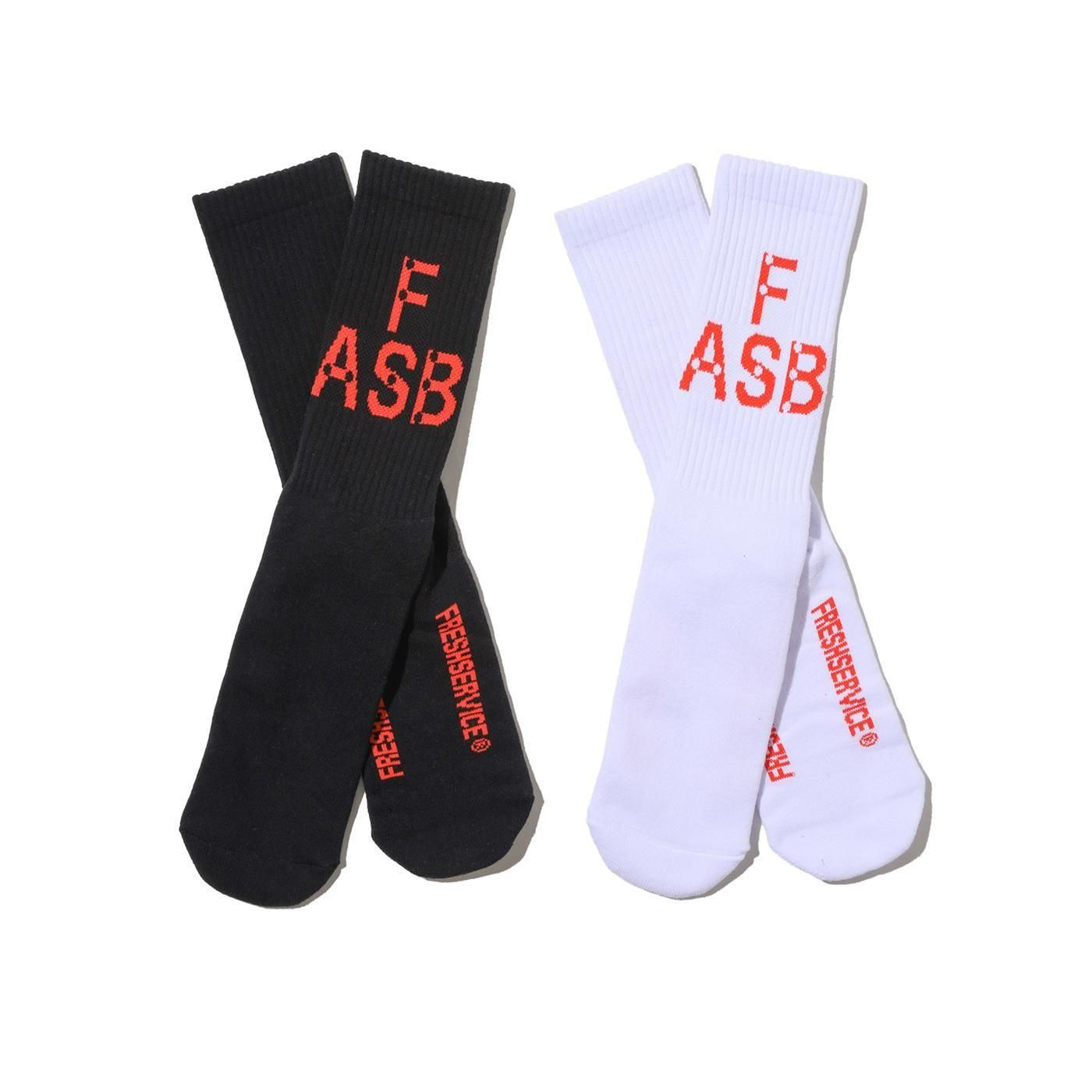 FreshService * FSC253-90161AS AS/FS 2-PACK SOCKS * White/Black