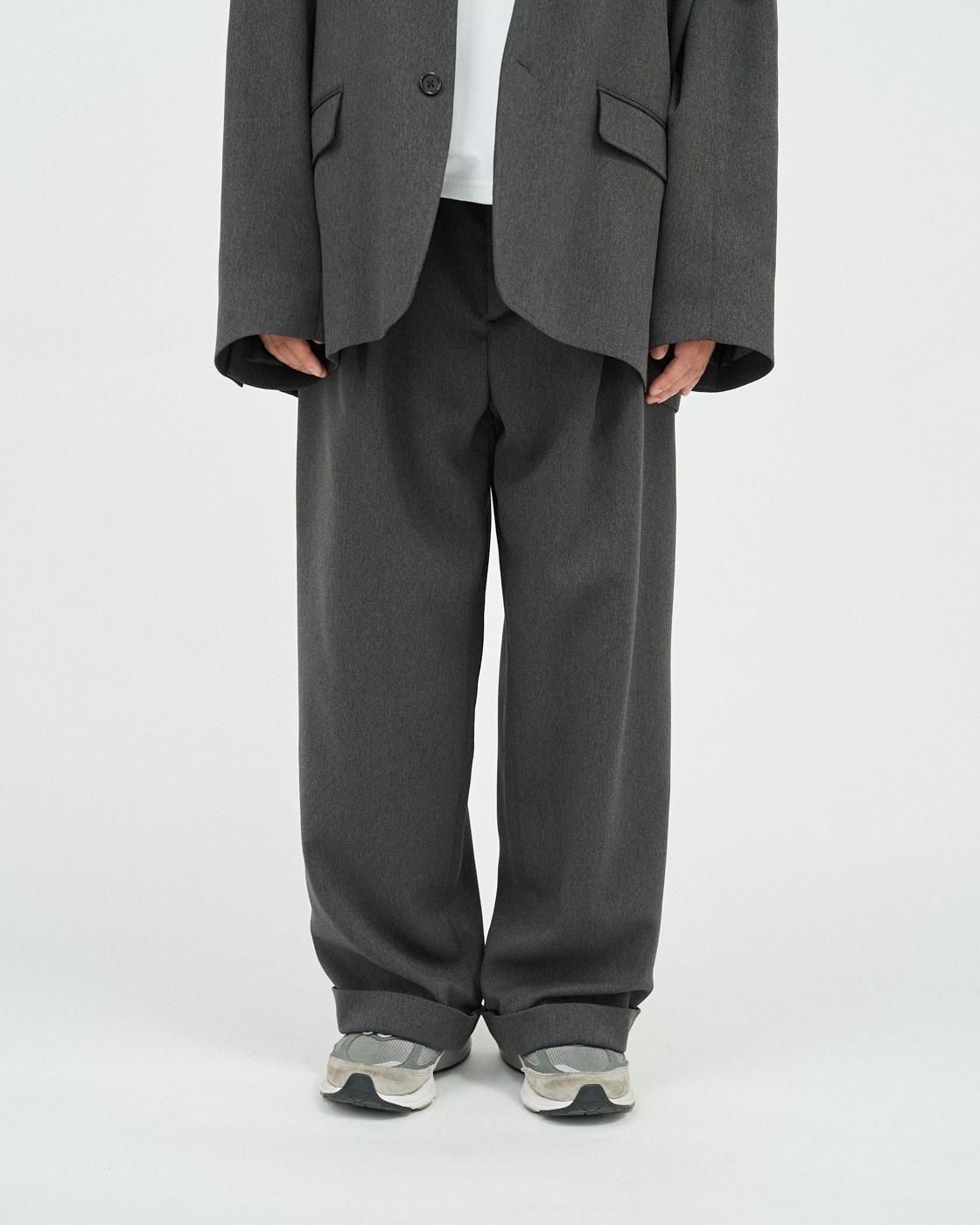 FreshService * FSC253-40122 SOLOTEX FULFLAN WIDE TROUSERS(3Ÿ)