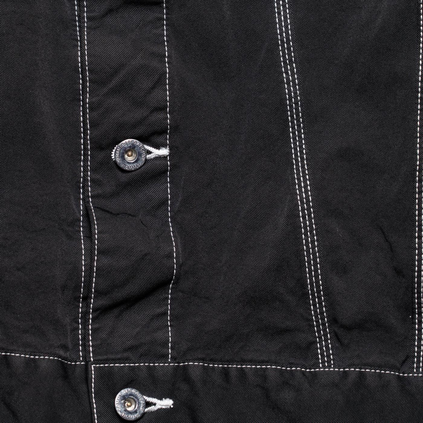 COMME des GARCONS HOMME * HP-J014 Nylon Span Twill Garment Dyed Jacket * Black
