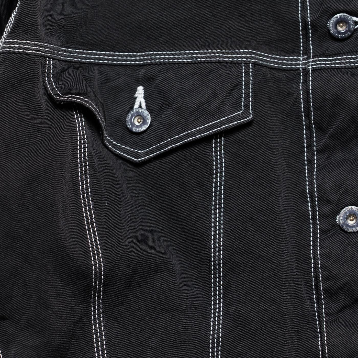 COMME des GARCONS HOMME * HP-J014 Nylon Span Twill Garment Dyed Jacket * Black