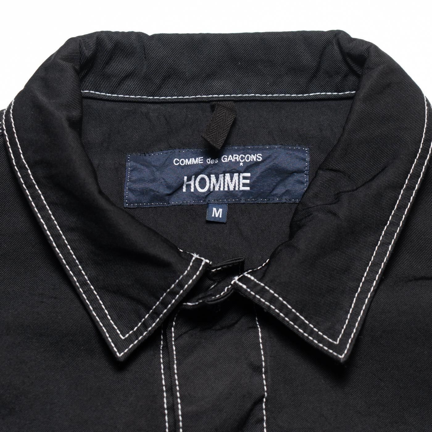 COMME des GARCONS HOMME * HP-J014 Nylon Span Twill Garment Dyed Jacket * Black