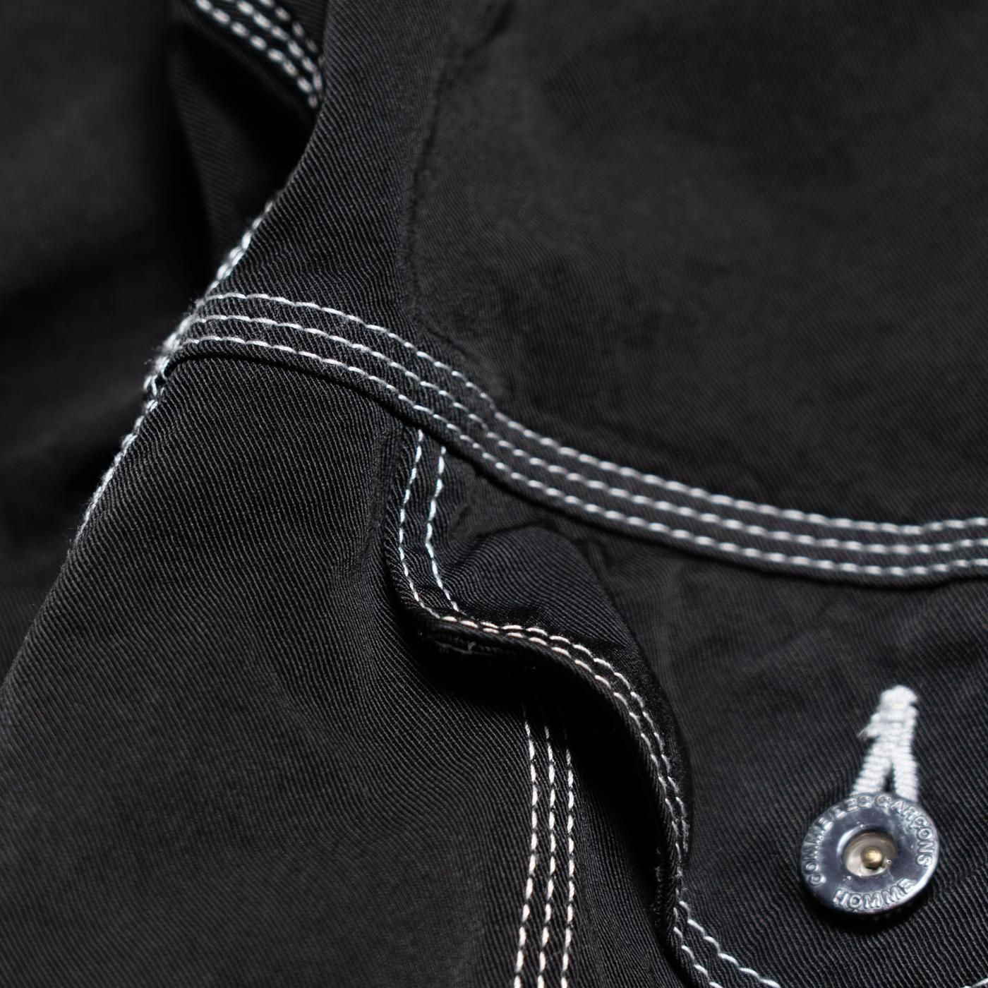 COMME des GARCONS HOMME * HP-J014 Nylon Span Twill Garment Dyed Jacket * Black