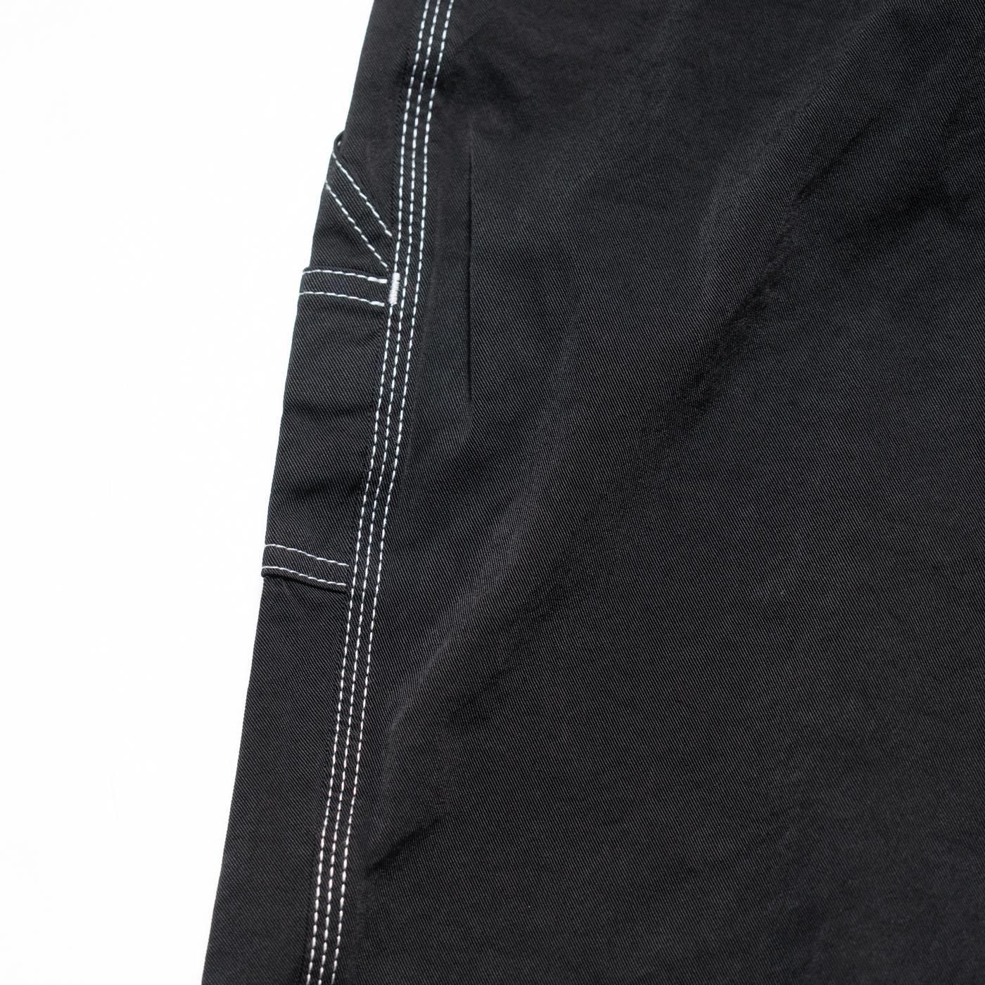 COMME des GARCONS HOMME * HP-P017 Nylon Span Twill Garment Dyed Painter Pants * Black