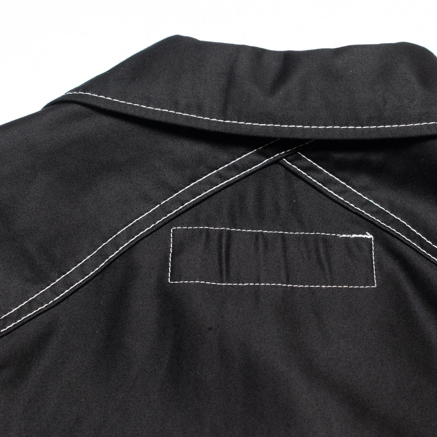COMME des GARCONS HOMME * HP-J015 Cotton Back Satin Garment Dyed Jacket * Black