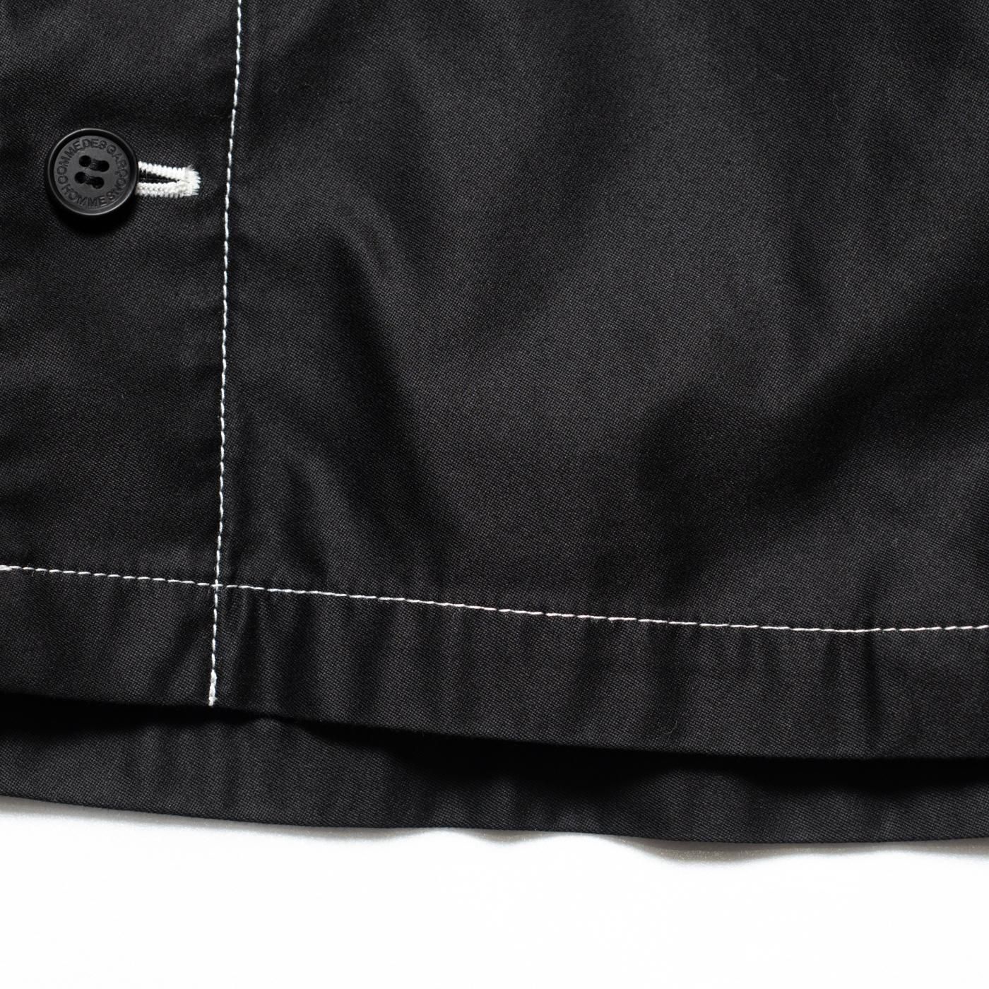COMME des GARCONS HOMME * HP-J015 Cotton Back Satin Garment Dyed Jacket * Black