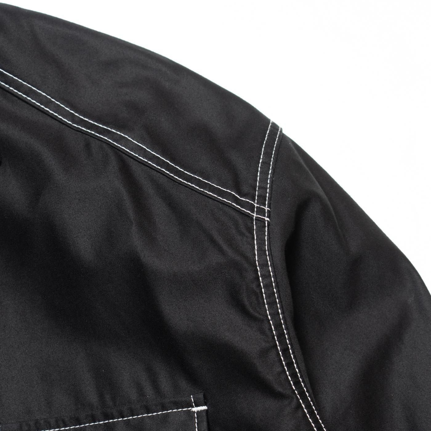 COMME des GARCONS HOMME * HP-J015 Cotton Back Satin Garment Dyed Jacket * Black