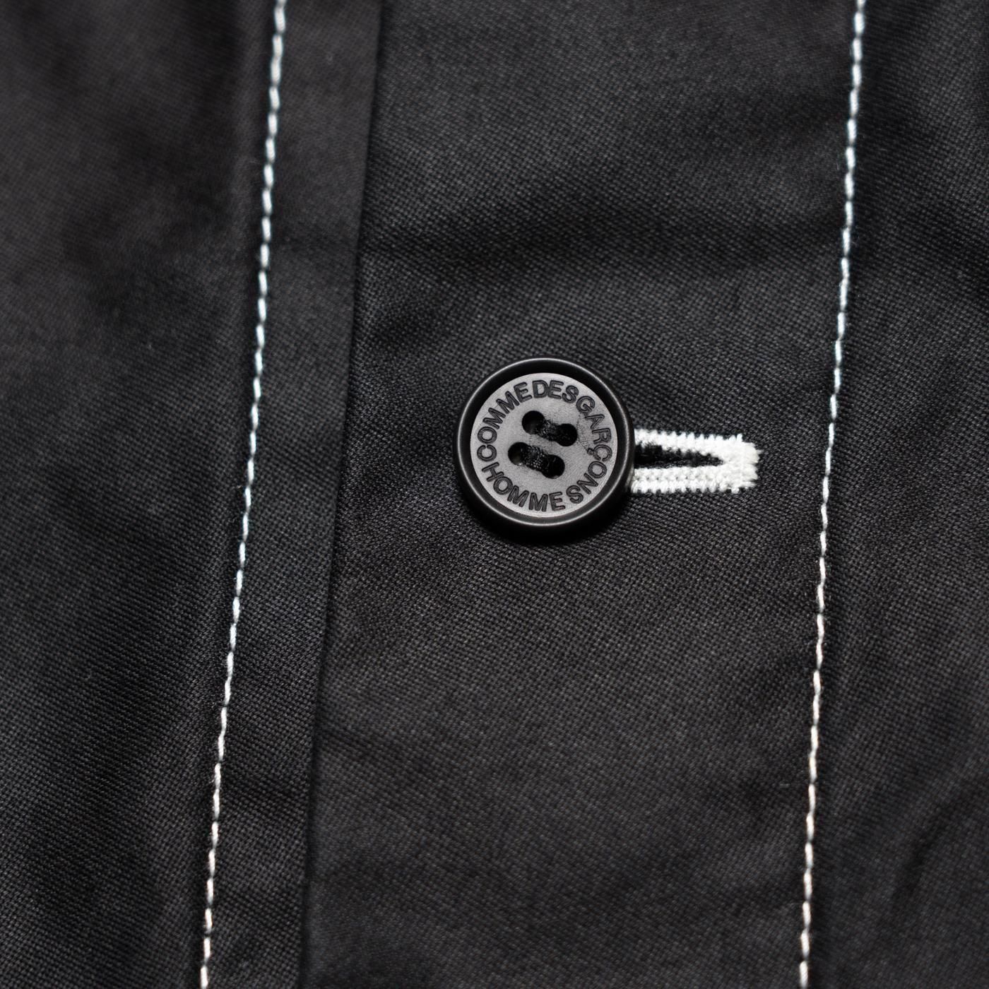 COMME des GARCONS HOMME * HP-J015 Cotton Back Satin Garment Dyed Jacket * Black