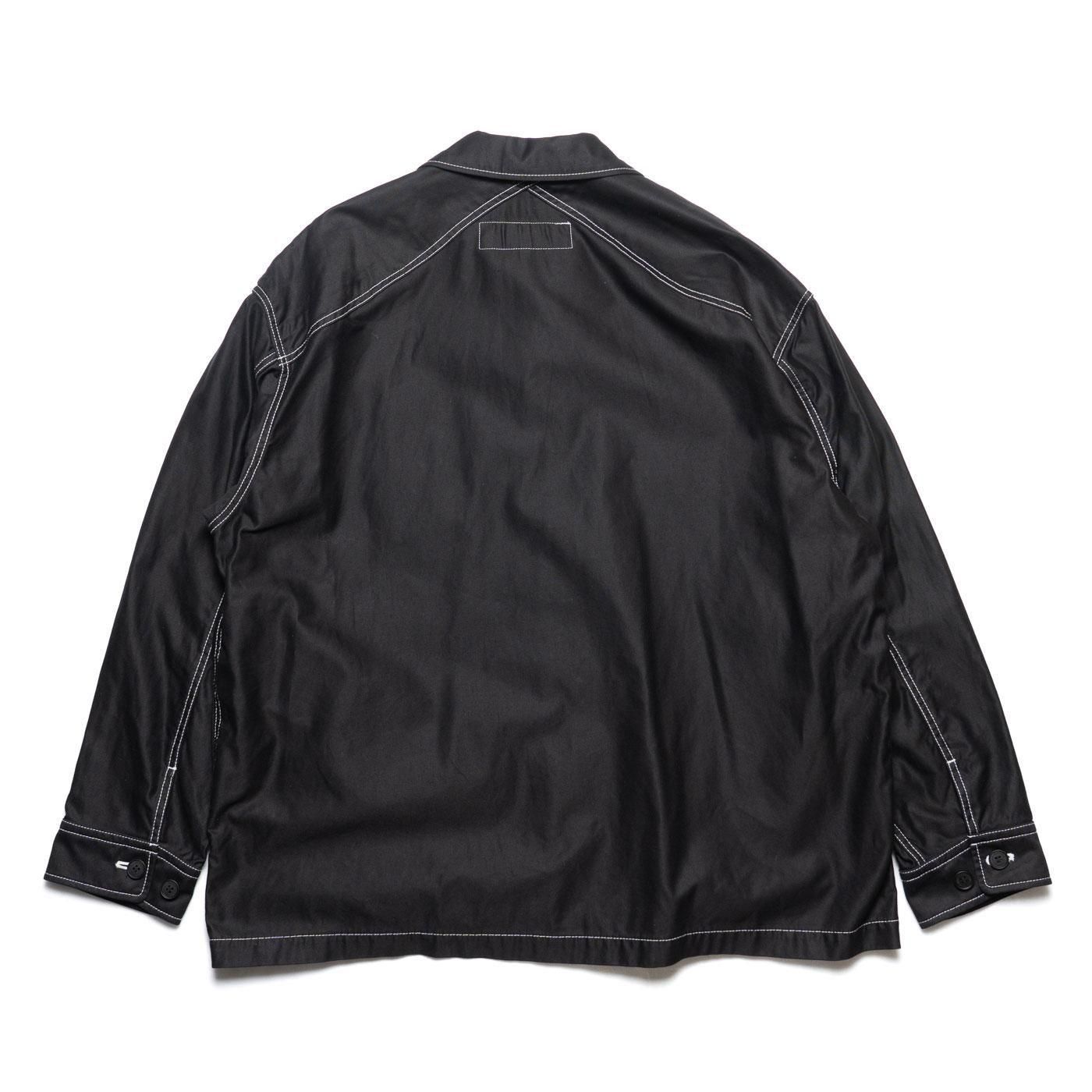 COMME des GARCONS HOMME * HP-J015 Cotton Back Satin Garment Dyed Jacket * Black
