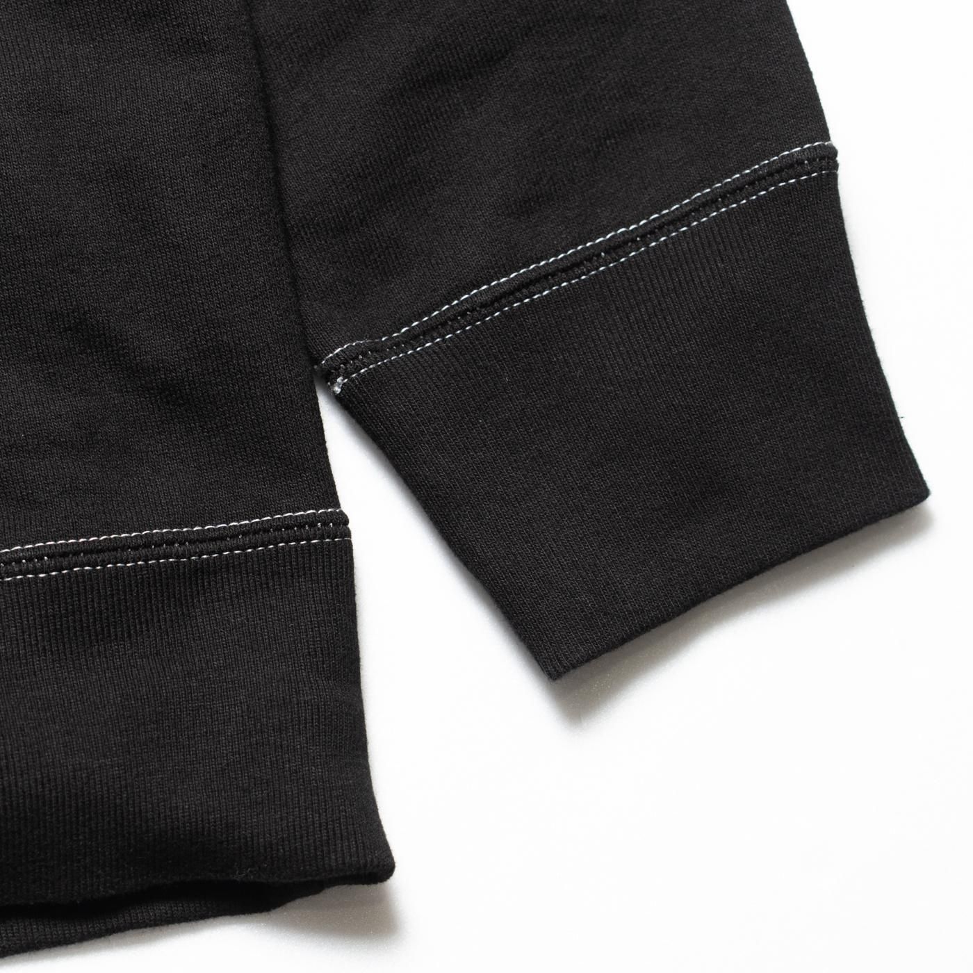 COMME des GARCONS HOMME * HP-T012 Cotton Fleece Garment Dyed Zip Hooide * Black  