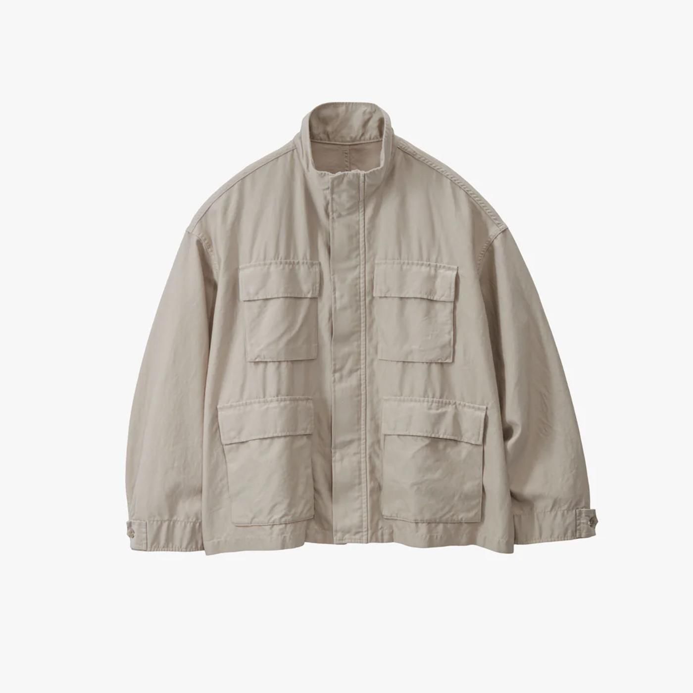Graphpaper * GM253-30344 Cotton Cupro Back Satin Military Jacket(3Ÿ)