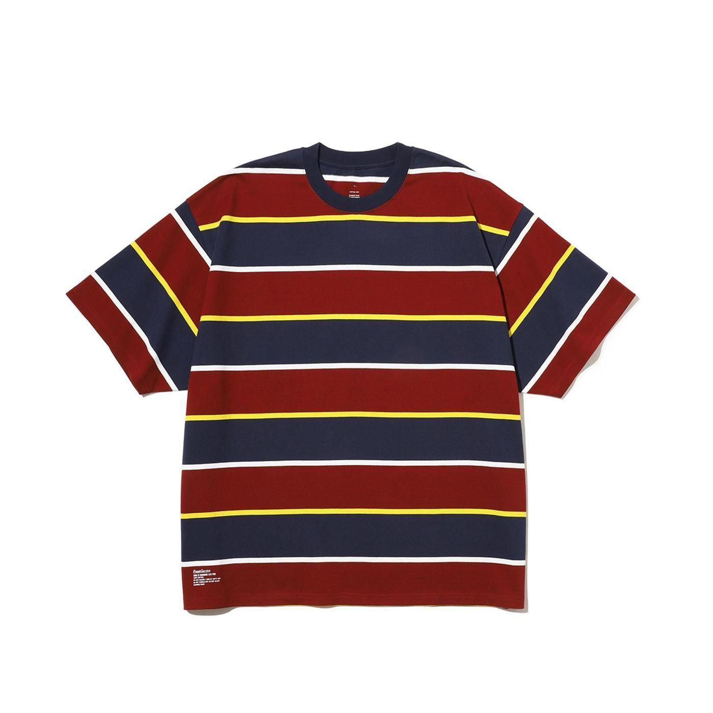 FreshService * FSC253-70132 MULTI BORDER S/S TEE(3Ÿ)