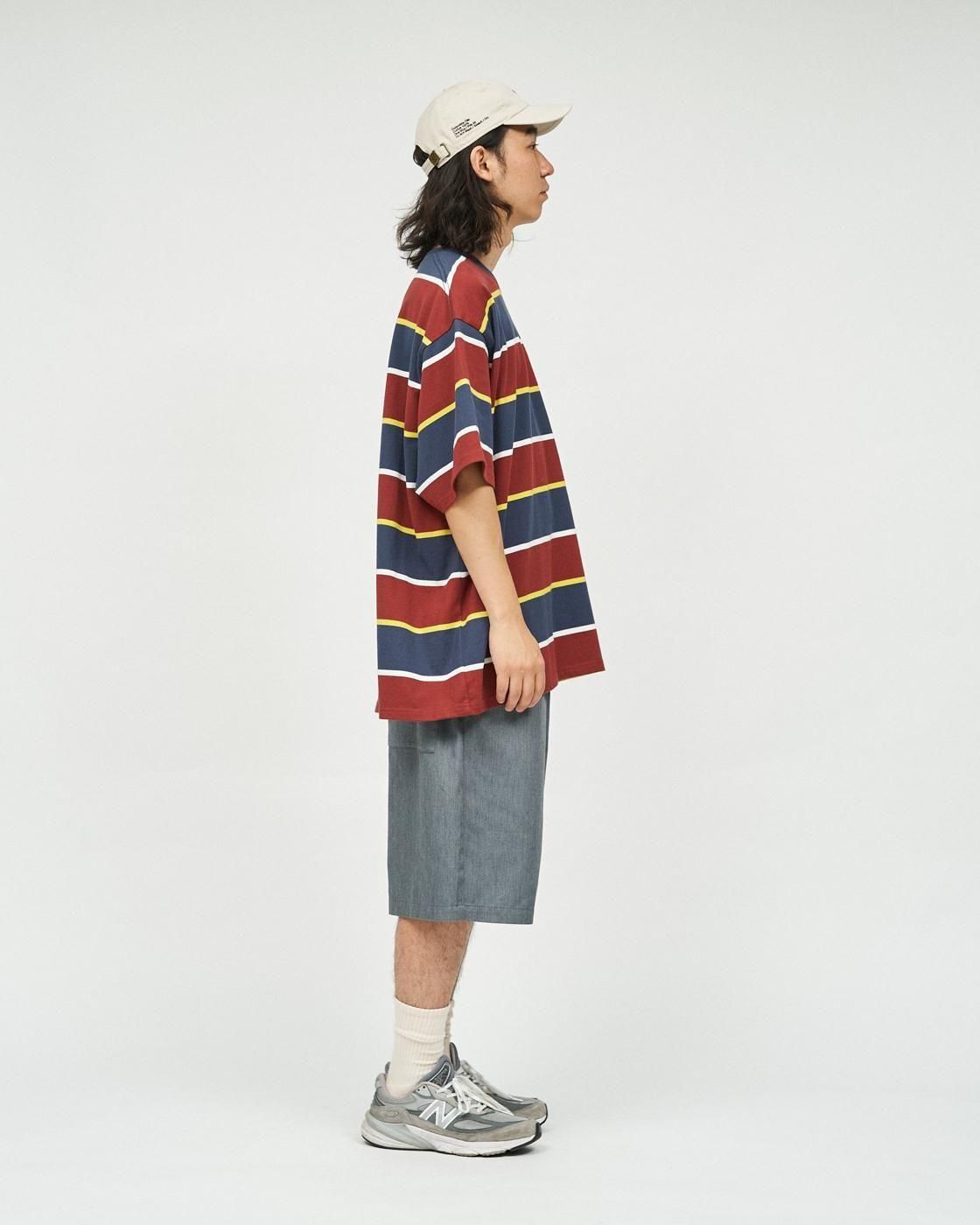 FreshService * FSC253-70132 MULTI BORDER S/S TEE(3Ÿ)