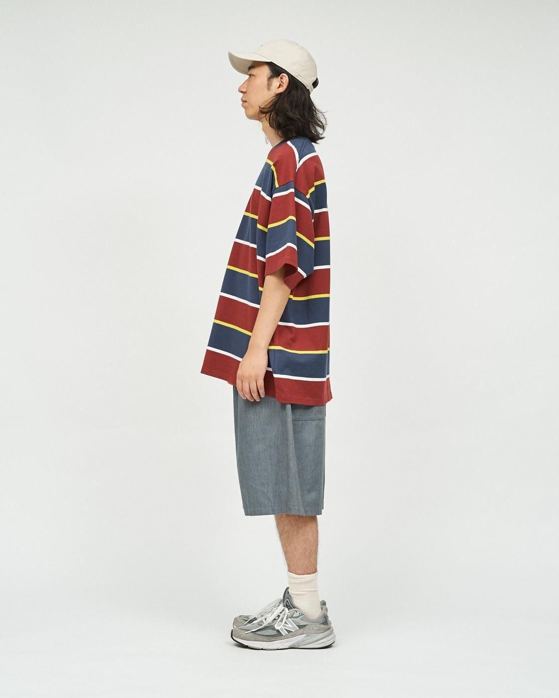 FreshService * FSC253-70132 MULTI BORDER S/S TEE(3Ÿ)