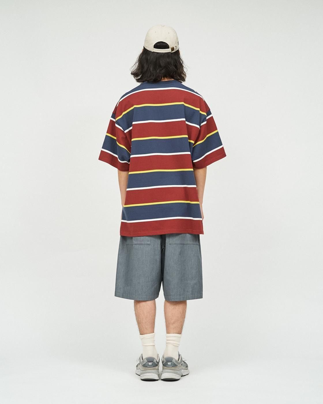 FreshService * FSC253-70132 MULTI BORDER S/S TEE(3Ÿ)