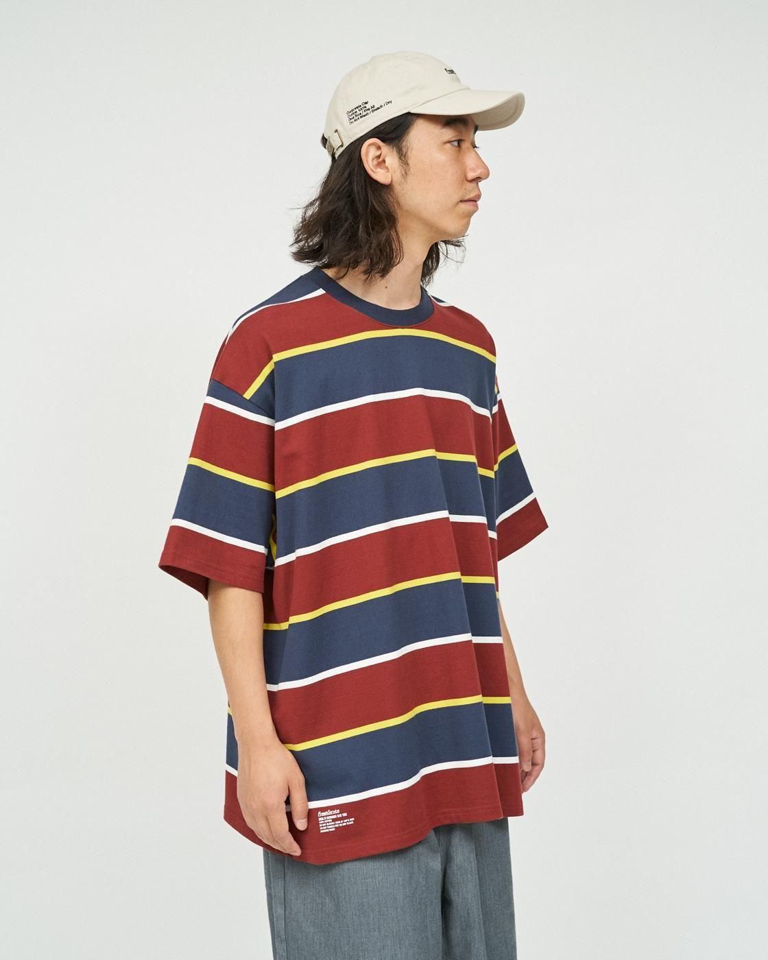 FreshService * FSC253-70132 MULTI BORDER S/S TEE(3Ÿ)