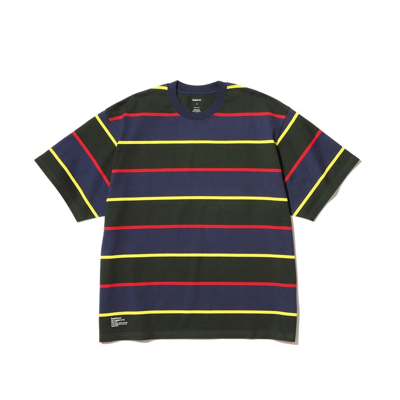 FreshService * FSC253-70132 MULTI BORDER S/S TEE(3Ÿ)
