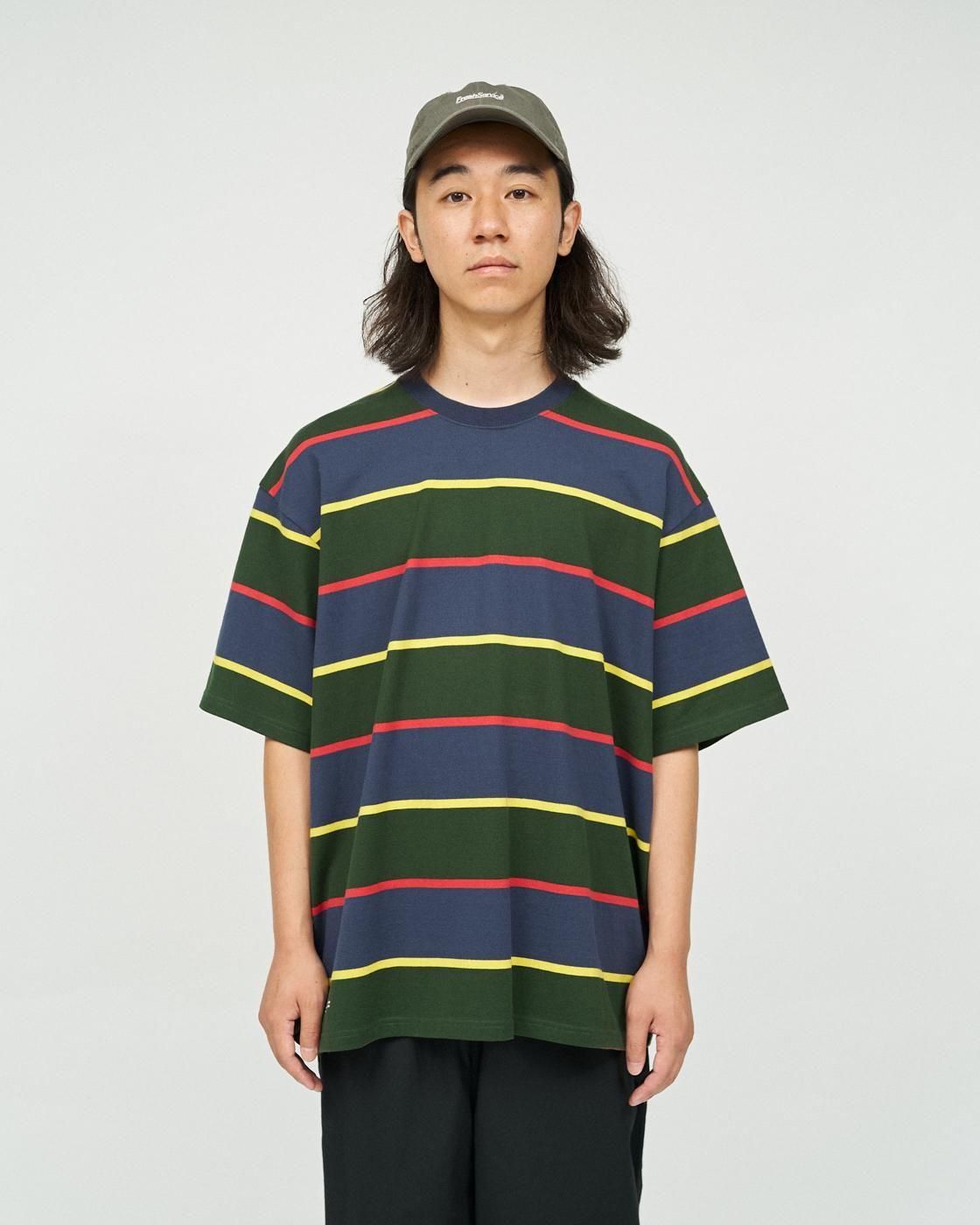 FreshService * FSC253-70132 MULTI BORDER S/S TEE(3Ÿ)