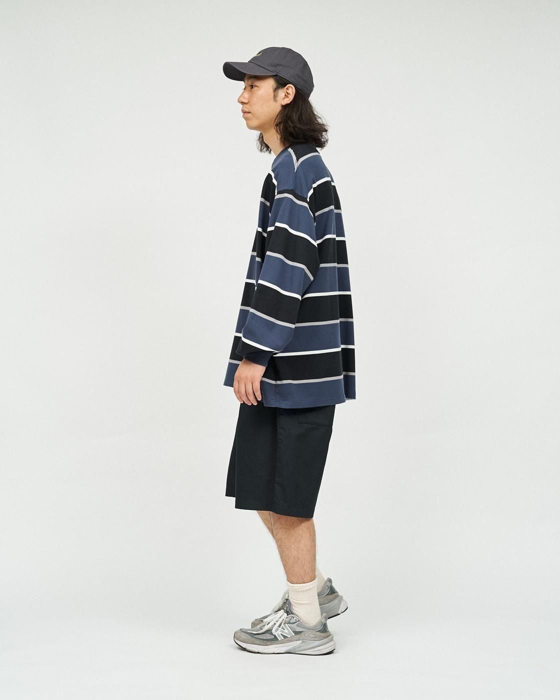FreshService * FSC253-70133 MULTI BORDER L/S TEE(3Ÿ)