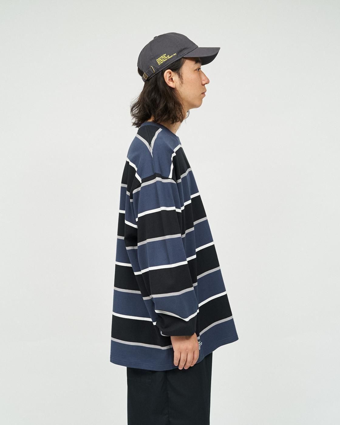 FreshService * FSC253-70133 MULTI BORDER L/S TEE(3Ÿ)