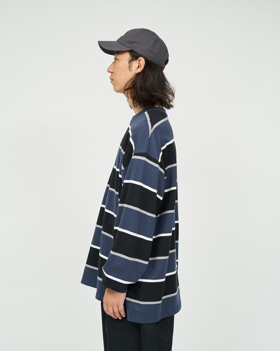 FreshService * FSC253-70133 MULTI BORDER L/S TEE(3Ÿ)
