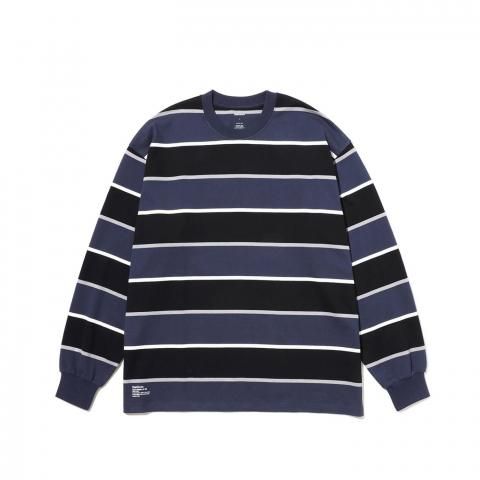 FreshService * FSC253-70133 MULTI BORDER L/S TEE(3Ÿ)