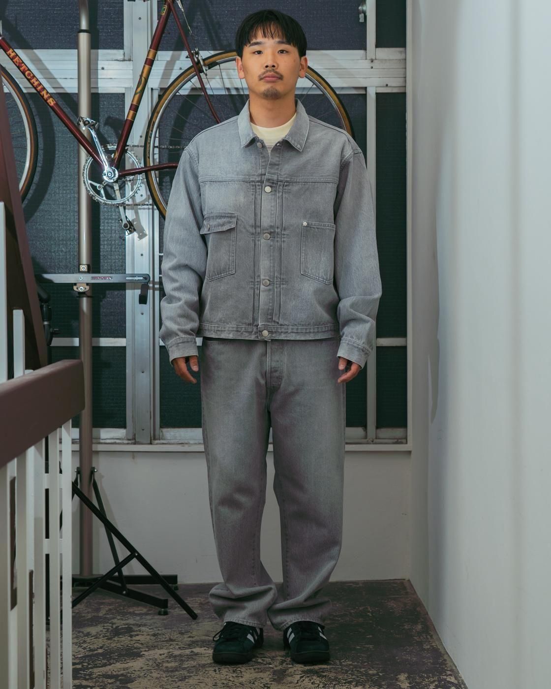 Unlikely * U25F-18-0011 Unlikely Time Travel Trucker Jacket Gray Denim * Used Gray