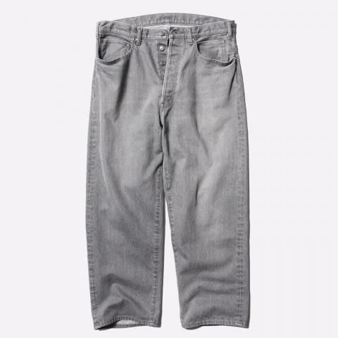 Unlikely * U25F-21-0002 Unlikely Time Travel Jean Wide Gray Denim * Used Gray