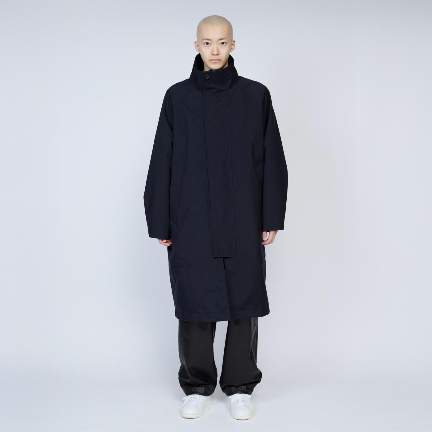 UNTRACE * _185 3Layer Stand Collar Coat * Dark Navy | public