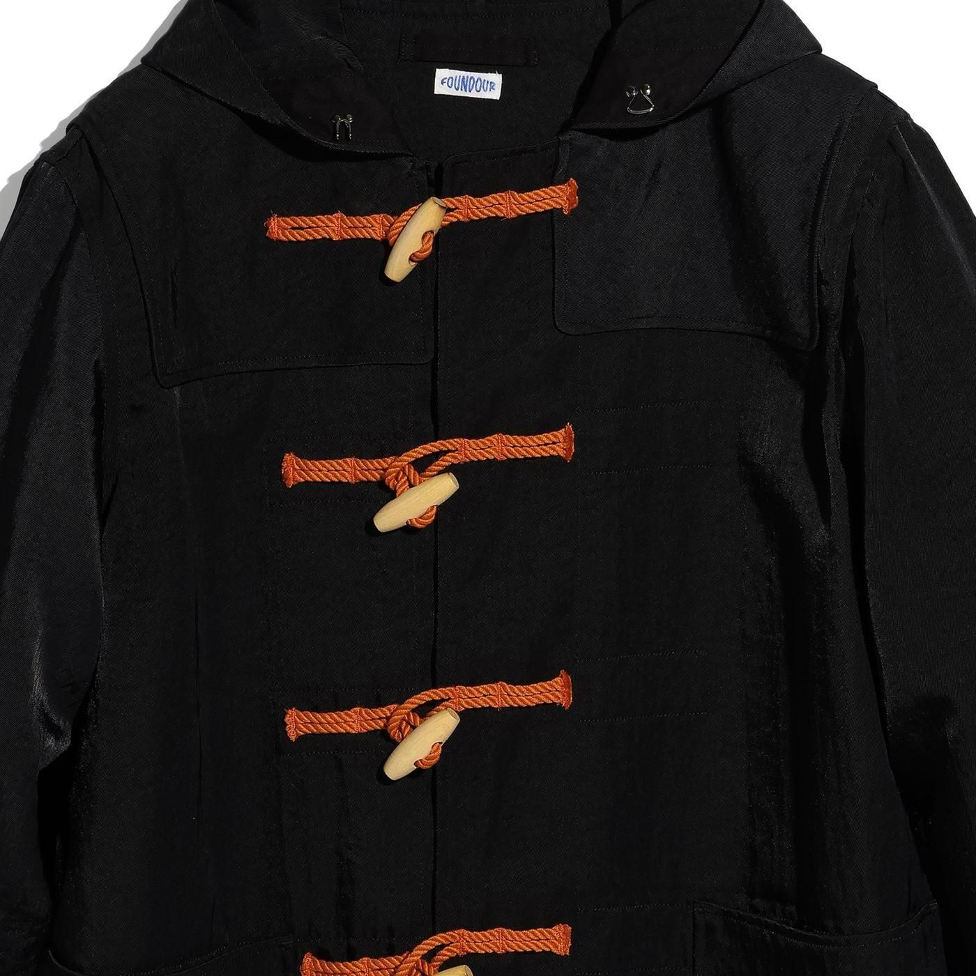 FOUNDOUR * FD252016 DUFFLE COAT * Black