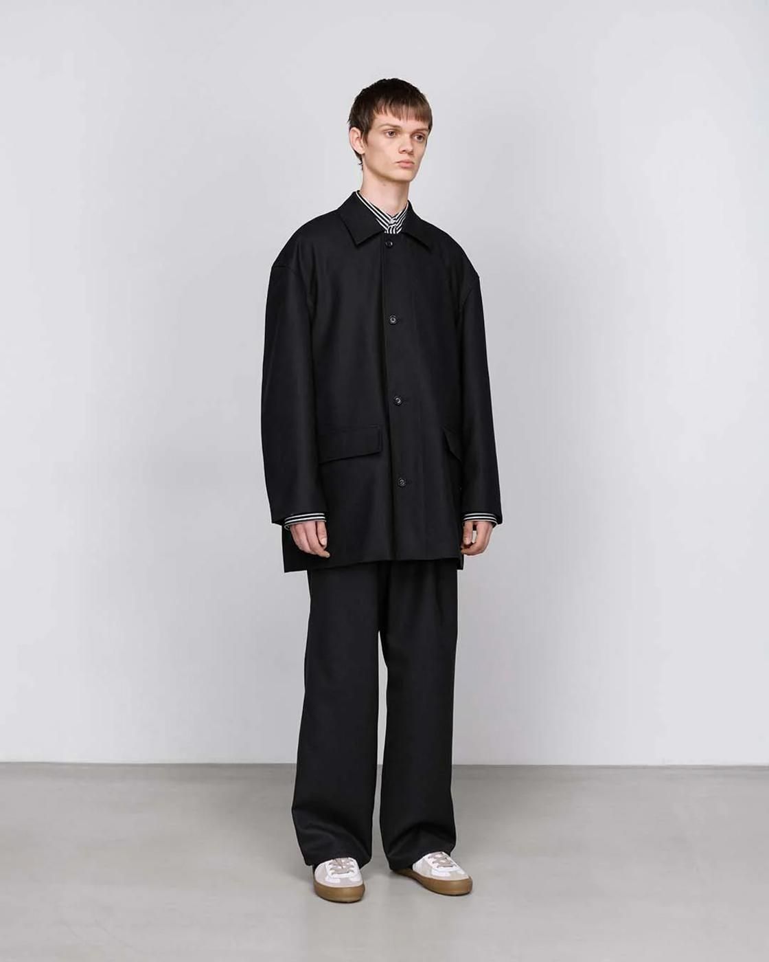 Graphpaper * GM253-10354 Scale Off Flannel Car Coat(2色展開) | public