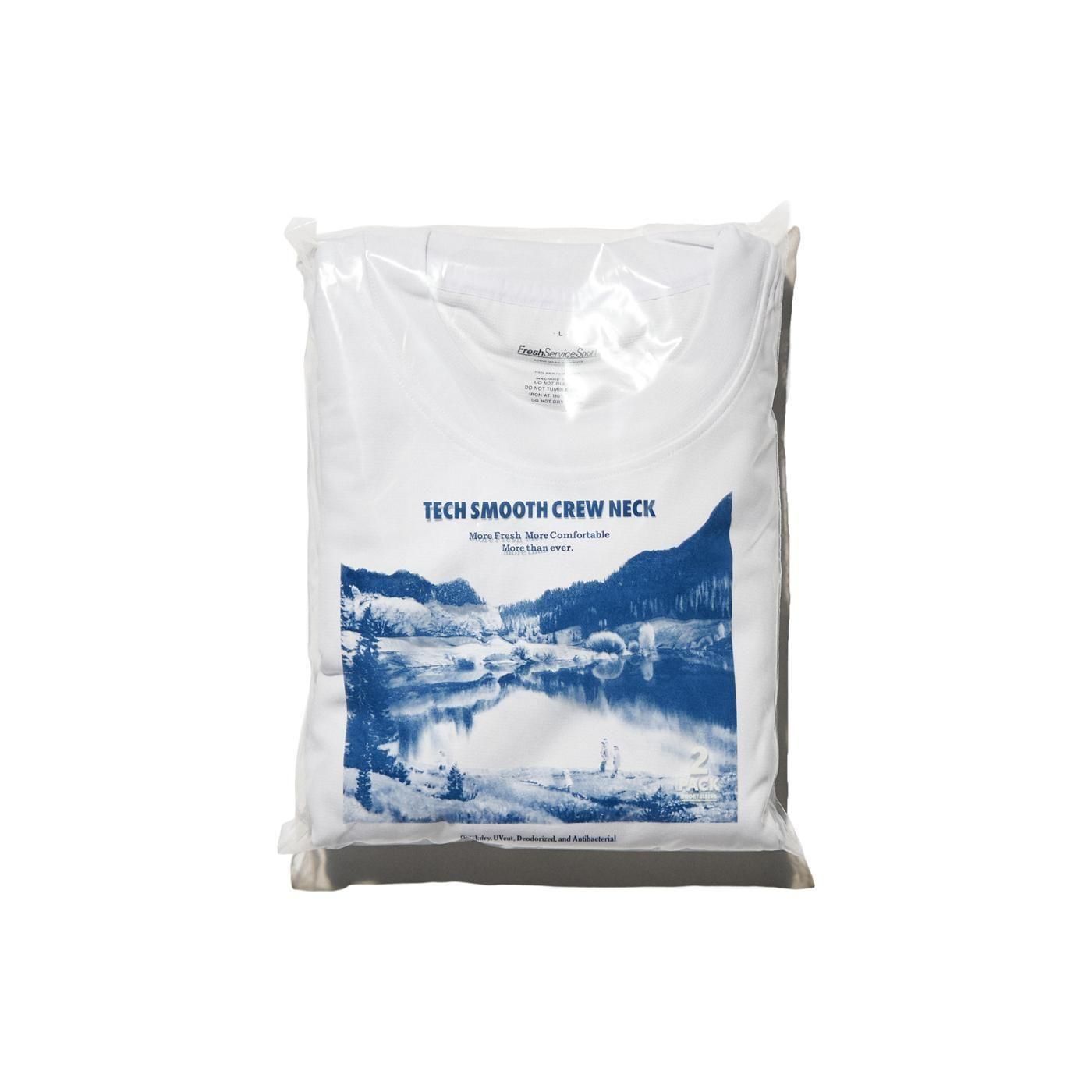 FreshService * 2-PACK TECH SMOOTH L/S CREW NECK(3色展開)