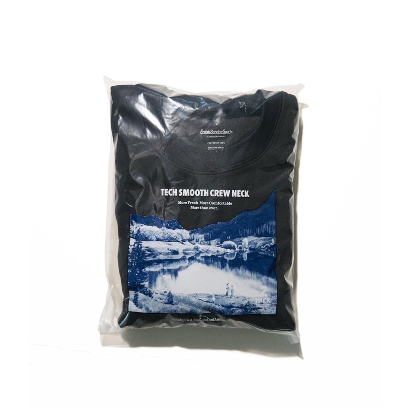 FreshService * 2-PACK TECH SMOOTH L/S CREW NECK(3色展開)